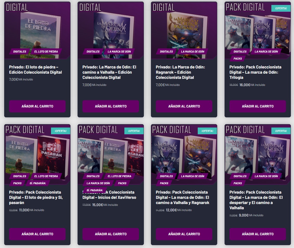 Venta digital de libros de Xavier Marcé