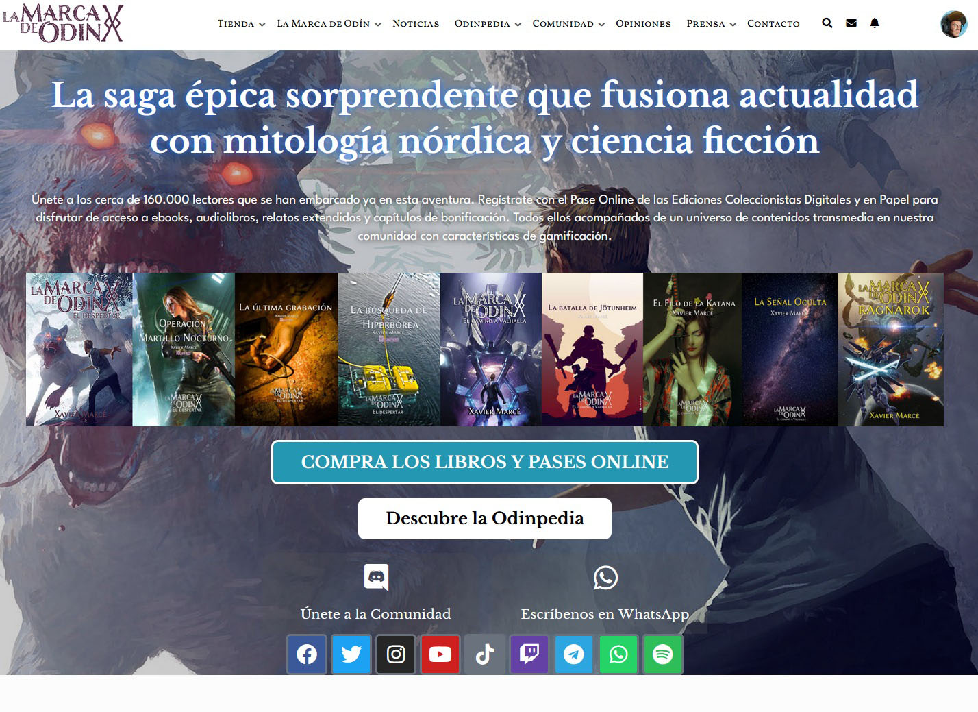 Nueva web de La marca de Odín