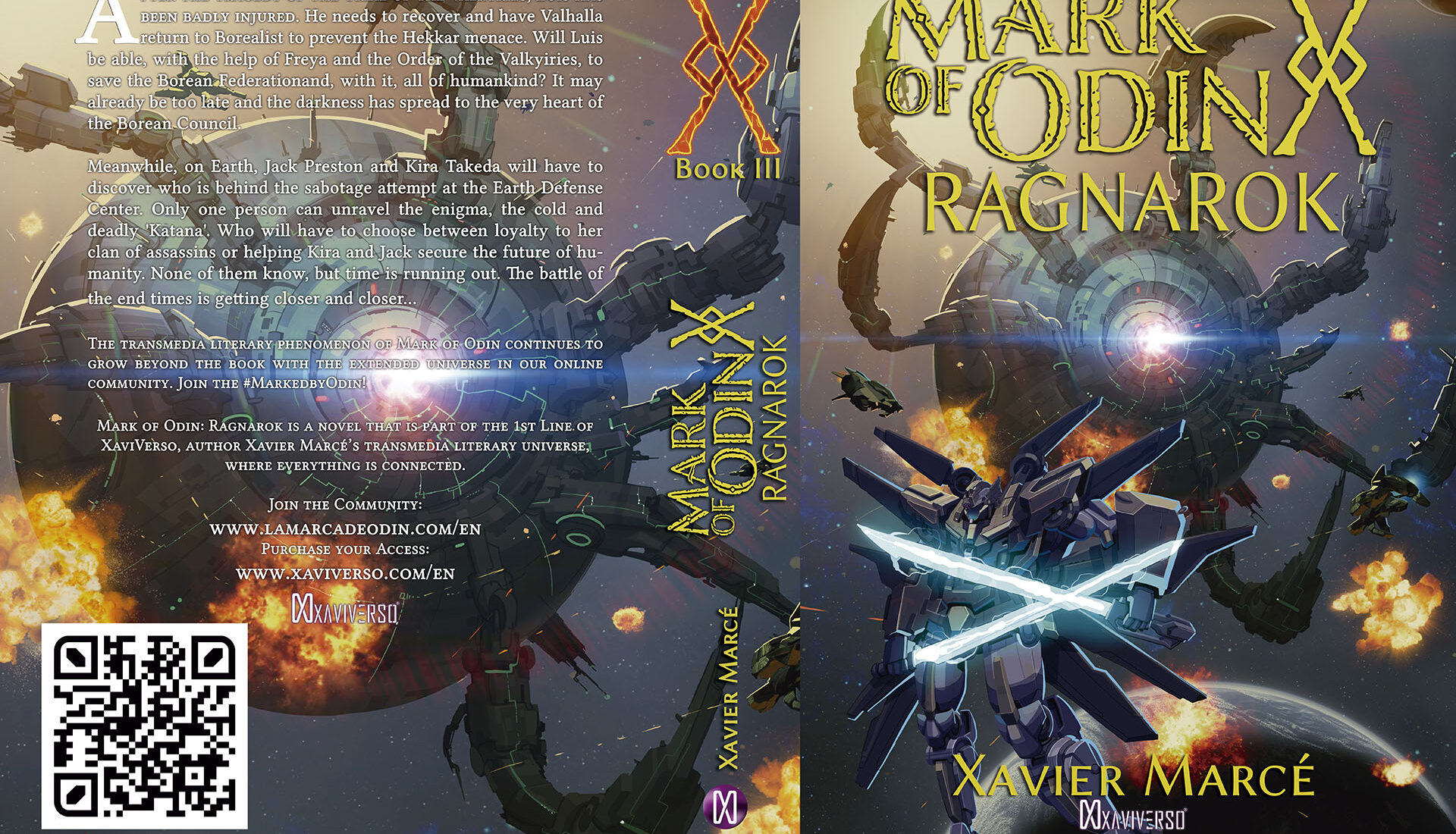 Mark of Odin: Ragnarok paperback cover design