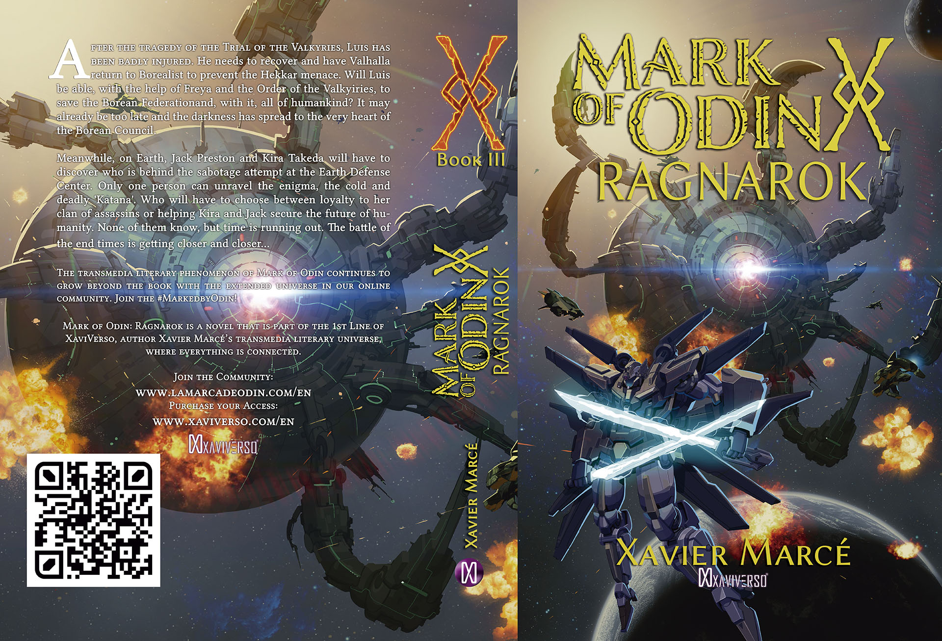 Mark of Odin: Ragnarok paperback cover design