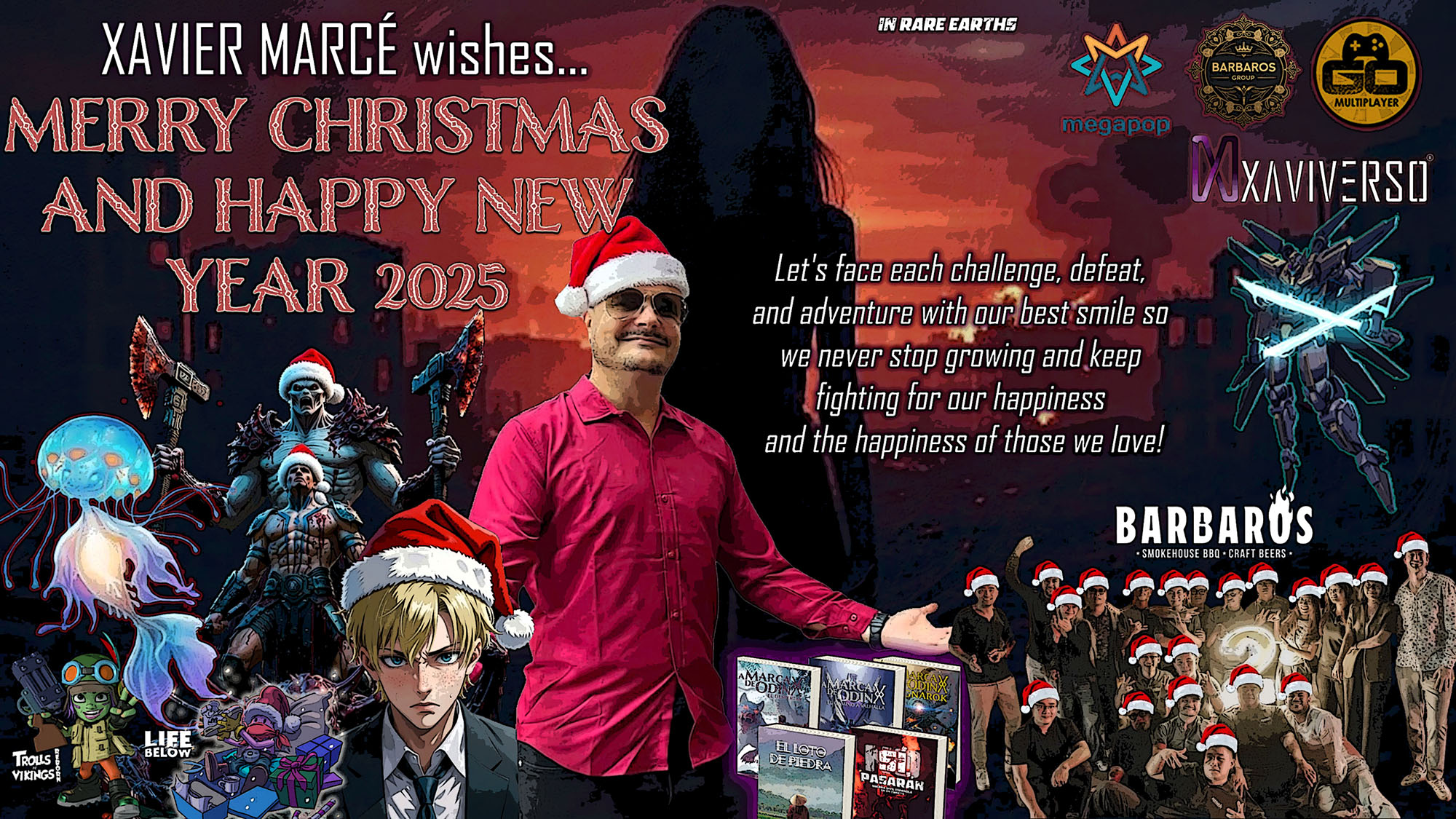 Christmas postcard from Xavier Marce