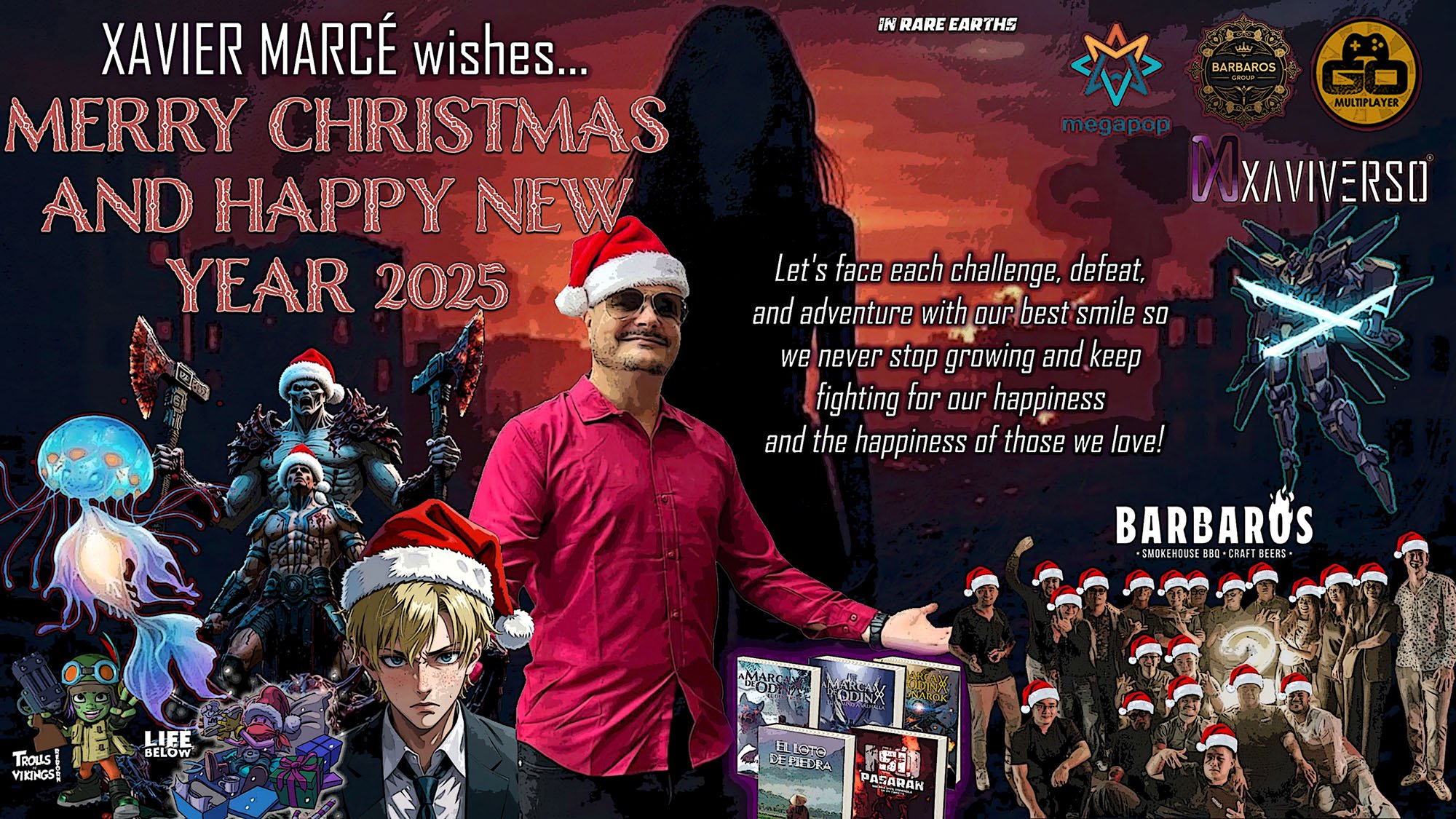 Christmas postcard from Xavier Marce